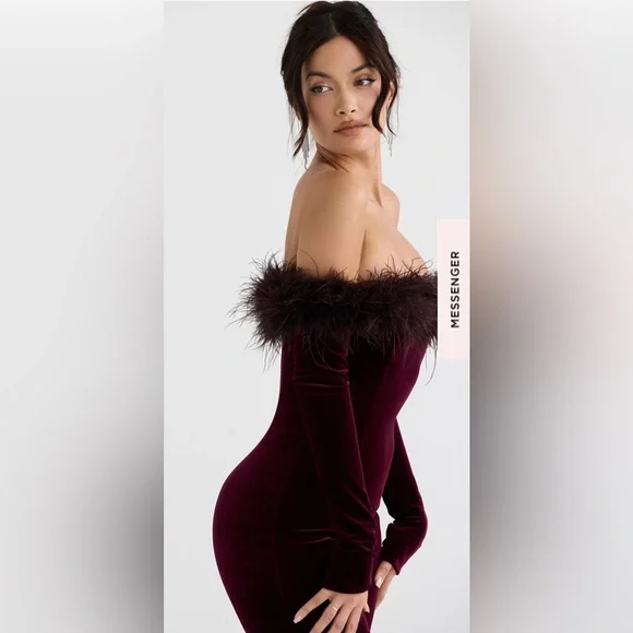 SALIMABLACK CHERRY VELVET JUMPSUIT